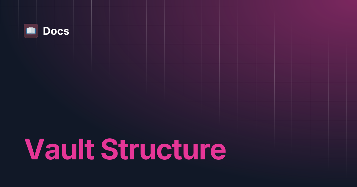 Vault Structure | Docs